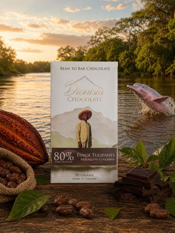 80% Dark Chocolate - Finca Los Tulipanes, Arauquita Colombia