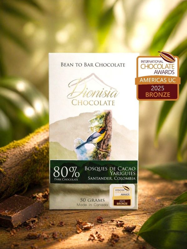 80% Dark Chocolate - Bosques de Cacao Yariguíes Colombia