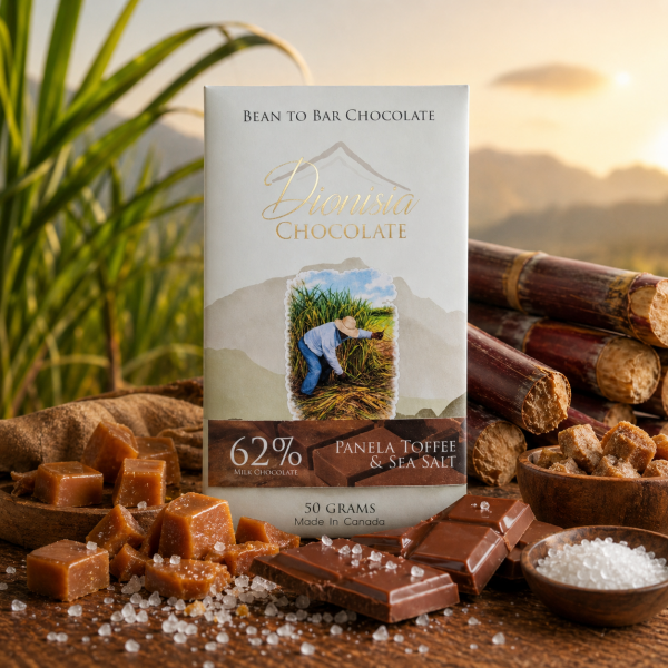 62% Dark Milk Chocolate with Panela Toffee and Sea Salt