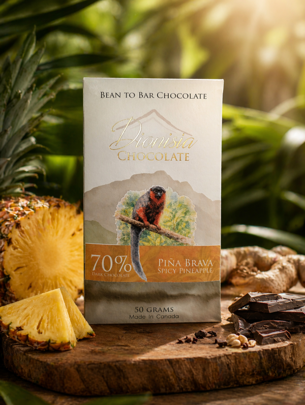 Piña Brava  (Spicy Pineapple) 70% Dark Chocolate